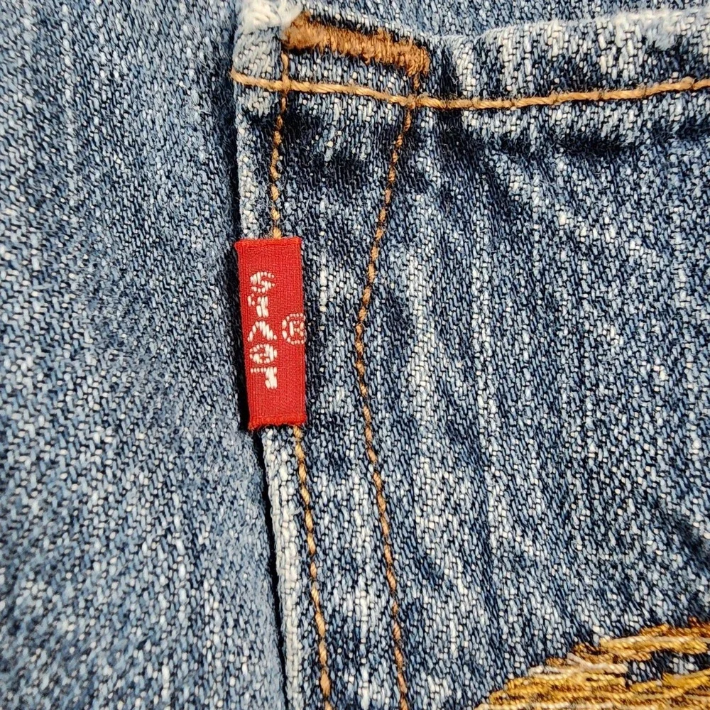 Levis 569 Jeans Mens 38x30 (Fits 36x29) Medium Wash Relaxed Straight Fit Denim